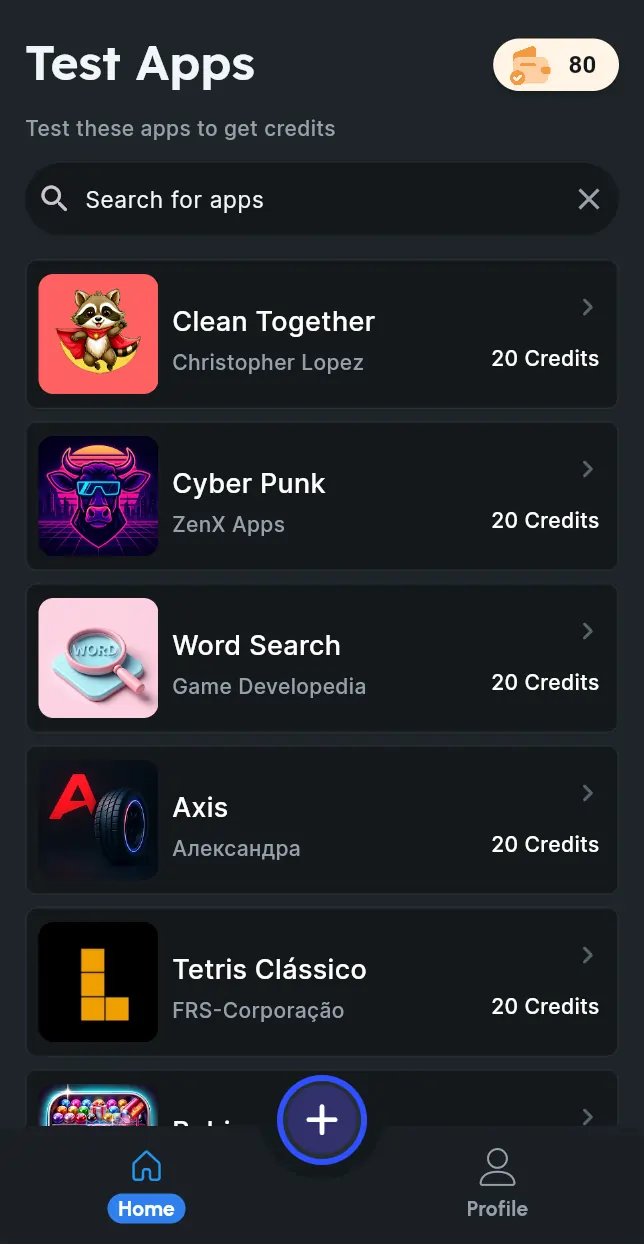 Community app showing free reviews exchange platform